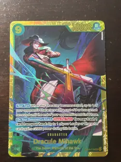 The Azure Sea's Seven One Piece CCG Dracule Mihawk - Image 1
