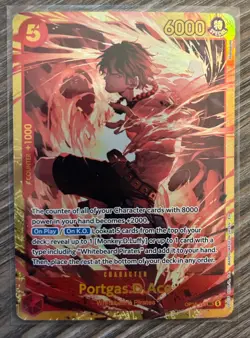 One Piece TCG - Portgas D. Ace OP16 118 SEC - The Time of Battle English NM/MT - Image 1