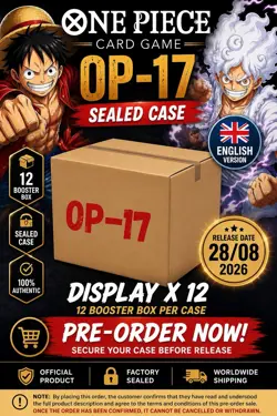 ONE PIECE OP17 Sealed Case 12 Booster Boxes English ENG PREORDER 28/08/2026 - Image 1