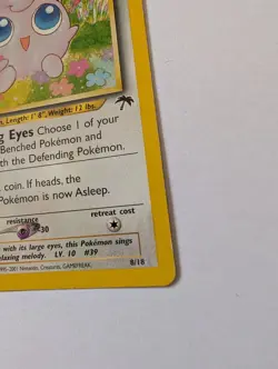 Pokemon TCG Southern Islands Jigglypuff Card 8/18 Non Holo MP Condition - Image 3