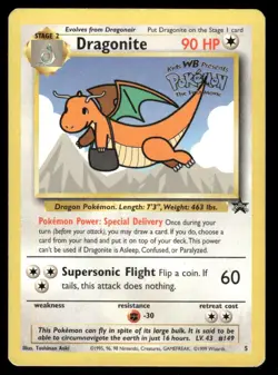 Pokemon Cards Dragonite 5 Wizards Black Star Promos Promo NM - Image 1