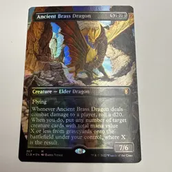 Ancient Brass Dragon Borderless Commander Legends: Battle for Baldur's Gate Foil - Image 1