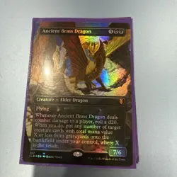 Ancient Brass Dragon Borderless Commander Legends: Battle for Baldur's Gate Foil - Image 2