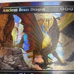 Ancient Brass Dragon Borderless Commander Legends: Battle for Baldur's Gate Foil - Image 3