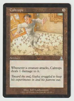 Magic the Gathering MTG Urza's Destiny #129 Caltrops Artifact Uncommon LP - Image 1
