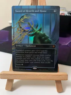 SWORD OF HEARTH AND HOME (BORDERLESS) TMNT MAGIC: THE GATHERING FOIL NM/M - Image 1