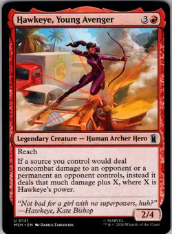 Hawkeye, Young Avenger 131 UC Marvel Super Heroes MTG NM/M - Image 1