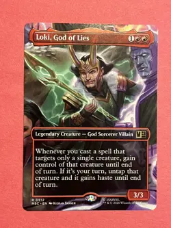 Loki, God of Lies (Borderless) Commander: Marvel Super Heroes Regular #R 0512 - Image 1