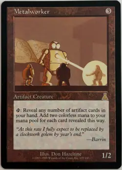 MTG Metalworker Urza's Destiny Reserved List LP Rare - Image 1