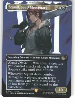 Squall, SeeD Mercenary (Borderless) (Surge Foil) 547 FINAL FANTASY Magic NM - Image 1