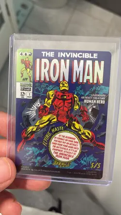 MAGIC THE GATHERING MTG IRON MAN COMIC COVER 0392 FOIL MYTHIC TONY STARK MARVEL - Image 1