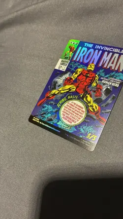 MAGIC THE GATHERING MTG IRON MAN COMIC COVER 0392 FOIL MYTHIC TONY STARK MARVEL - Image 4