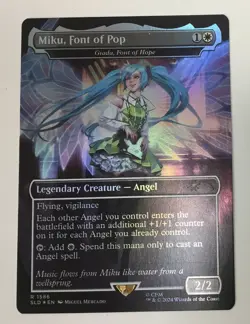 Miku, Font of Pop / Giada, Font of Hope - FOIL - NM - Secret Lair MtG - Image 1