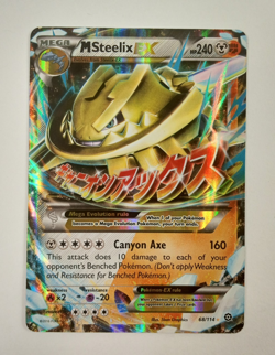 Pokemon M Steelix EX Steam Siege Holo Rare 68/114 NM - Image 1