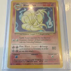 The Pokemon Company Ninetales Base Set Holo Rare 12/102 English 1999 80HP - Image 1
