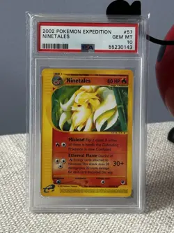 Ninetales 57/165 Non-Holo Rare 2002 Pokemon Expedition - PSA 10 - Image 1