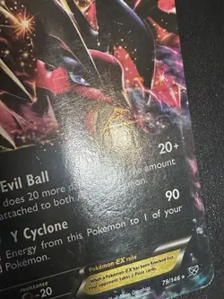 Yveltal EX 79/146 Pokemon XY Base Set Ultra Rare Holo Damage - Image 2