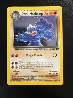 Pokemon TCG Dark Machamp Holo Rare 10/82 Team Rocket WOTC 2000 English 70 HP - Image 1
