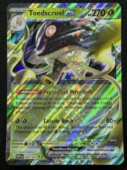 Pokemon Toedscruel ex 005/091 SV: Paldean Fates Double Rare Holo Full Art 270HP - Image 1