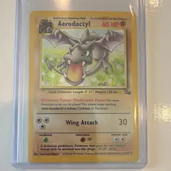 The Pokemon Company Aerodactyl Fossil Holo Rare 1/62 Unlimited English 60HP - Image 1