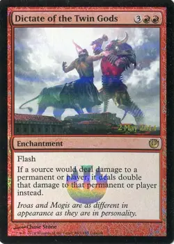 MTG - Promo - Release - Dictate of the Twin Gods - Foil - NM - Image 1