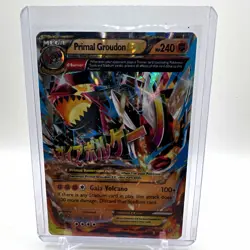 Pokemon Primal Groudon EX (Omega) Full Art Holo UR XY Primal Clash 86/160 - Image 1