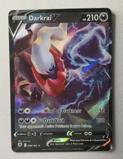 Pokemon TCG SWSH Astral Radiance Darkrai V #98/189 Ultra Rare - Image 1