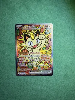 Pokemon Meowth ex Full Art Holo Promo 121/088 170 HP English SVP Black Star - Image 1