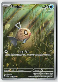 Pokemon Feebas 198/191 Illustration Rare Surging Sparks Holo NM - Image 1