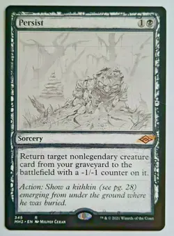 MTG 2021 Modern Horizons 2 PERSIST 345 Rare (Showcase) M/NM - Image 1