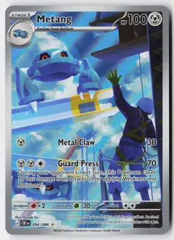 Pokemon Metang 094/086 Holo Illustration Rare Chaos Rising NM - Image 1