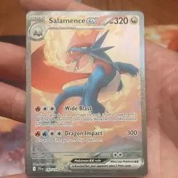 Pokemon TCG Salamence ex SV09 Journey Together 187/159 Full Art Holo EN 320 HP - Image 1