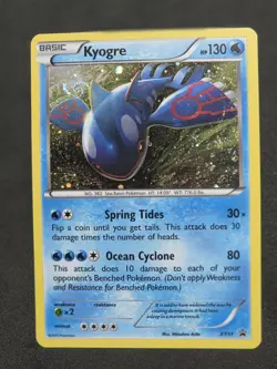 Pokemon TCG Kyogre XY51 Holo Black Star Promo HD SWIRL - Image 3
