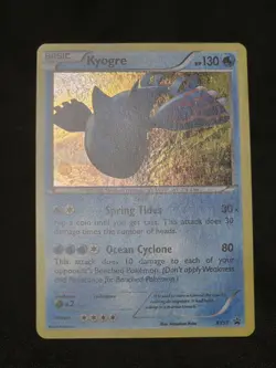 Pokemon TCG Kyogre XY51 Holo Black Star Promo HD SWIRL - Image 4