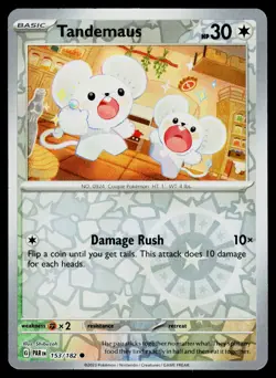 Tandemaus 153/182 Common Paradox Rift Pokemon Reverse Holo NM - Image 1