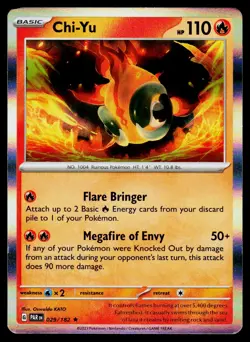 Chi-Yu 029/182 Rare Paradox Rift Pokemon Holo NM - Image 1