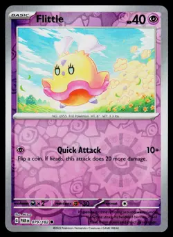 Flittle 079/182 Common Paradox Rift Pokemon Reverse Holo NM - Image 1