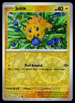 Joltik 064/182 Common Paradox Rift Pokemon Reverse Holo NM - Image 1
