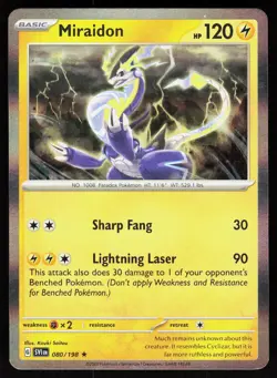Miraidon 080/198 Rare Scarlet & Violet Pokemon Holo NM - Image 1