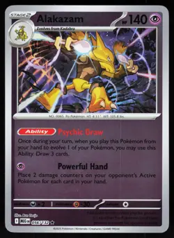 Alakazam 056/132 Rare Mega Evolution Pokemon Reverse Holo NM - Image 1