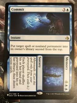 1x Commit Memory Mystery Booster / The List MTG Magic the Gathering x1 MKE - Image 1
