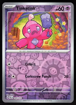 Tinkatink 100/193 Common Paldea Evolved Pokemon Reverse Holo NM - Image 1