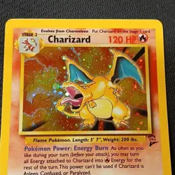 Wizards of the Coast Pokemon TCG Charizard 4/130 Base Set 2 Holo Rare EN - Image 3