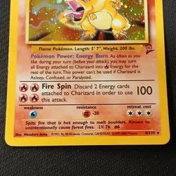 Wizards of the Coast Pokemon TCG Charizard 4/130 Base Set 2 Holo Rare EN - Image 4