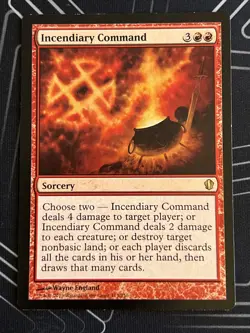 1x Incendiary Command (113) Commander 2013 LP MTG Magic the Gathering x1 MKE - Image 1