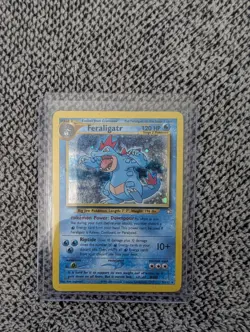Nintendo Pokemon Feraligatr Neo Genesis 5 Holo Rare 120HP English 2000 - Image 2