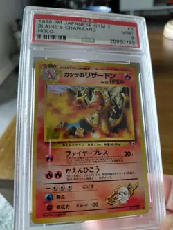 Pokemon Blaine's Charizard gym 2 holo 1998 PSA 9 - Image 1