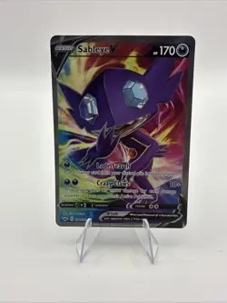 Pokemon TCG Sableye V Sword & Shield Base Set Holo Rare 194/202 Full Art NM - Image 1