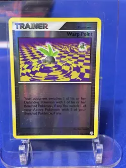 The Pokemon Company Pokemon TCG Warp Point 116/130 D&P Rev Holo Unc EN 2007 - Image 1