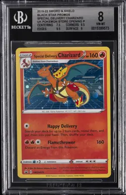 2019-22 POKEMON BLACK STAR PROMOS SPECIAL DELIVERY CHARIZARD BGS 8 - Image 1
